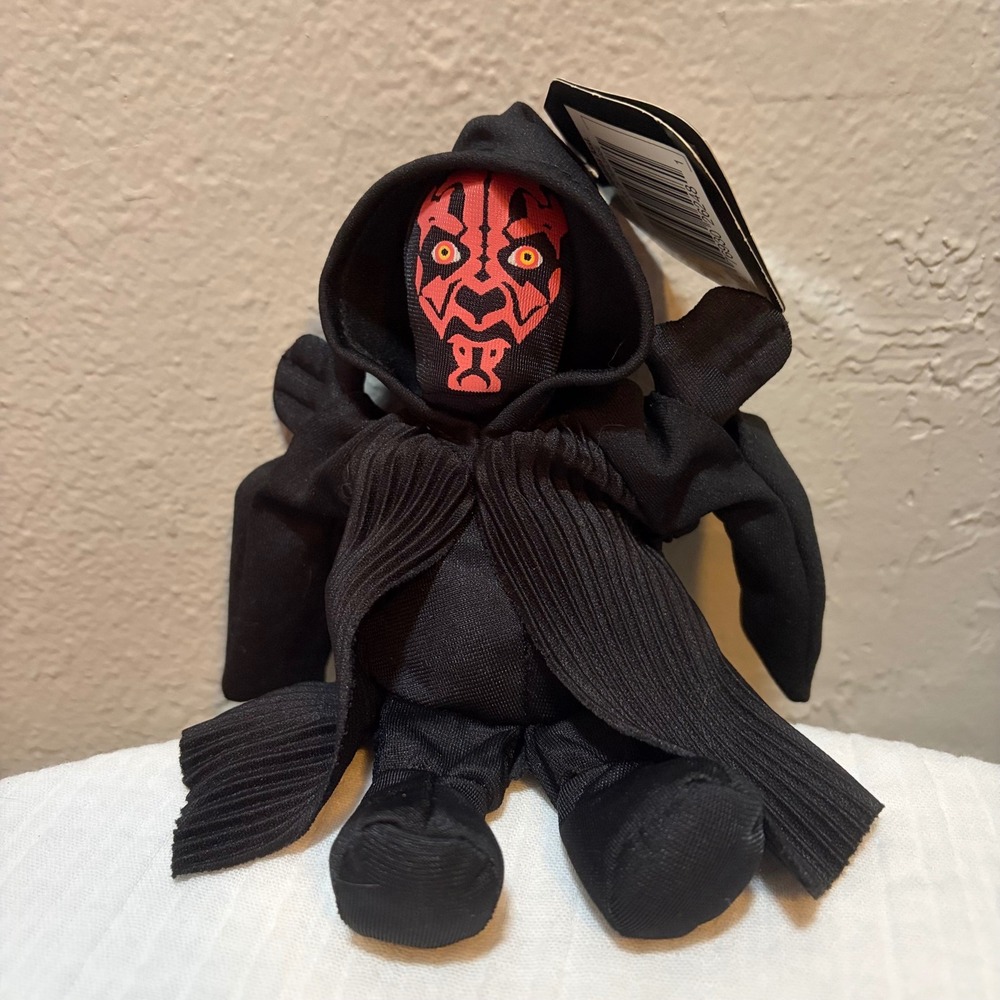 Star Wars Episode I Buddies Darth Maul Plush Hasbro 1998 Vintage Bean Bag Toy